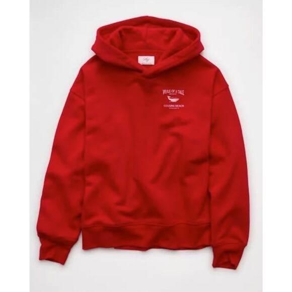 American Eagle The Summer I Turned Pretty Graphic Hoodie Sweatshirt Size Large - Picture 2 of 8